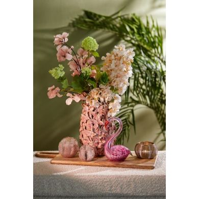 Декоративна прикраса &Oslash;8x8 см CORAL скляна світло-рожева Light&Living 7492695