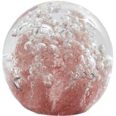 Декоративна прикраса &Oslash;8x8 см CORAL скляна світло-рожева Light&Living 7492695
