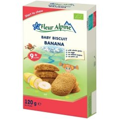 Детское печенье Fleur Alpine ORGANIC BANANA (бананове) 120г 5412916942056