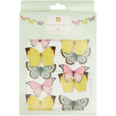 Гирлянда с бумажными объемными мини бабочками, серия Truly Fairy Talking Tables TSFAIRY-MINBUNT