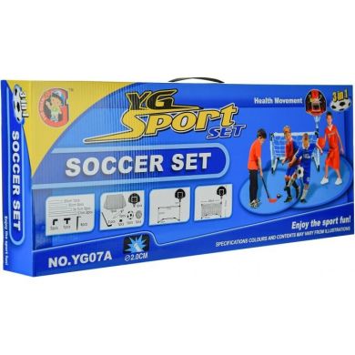 Іграшковий набір Shantou спортивний інвентар 3в1 футбол, хокей, баскет YG07A