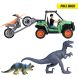 Ігровий набір Пошук динозаврів, баггі та мотоцикл, 2 динозаври, 1 фігурка, 3+ DICKIE TOYS 3834009