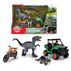 Игровой набор Поиск динозавров, багги и мотоцикл, 2 динозавра, 1 фигурка, 3+ DICKIE TOYS 3834009