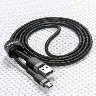 Кабель Baseus Cafule USB Micro 1.5A 2M черно-серый