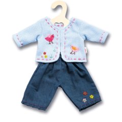 Комплект кофточка+джинсы, на игрушку высотой 28-35 см Heless 1504