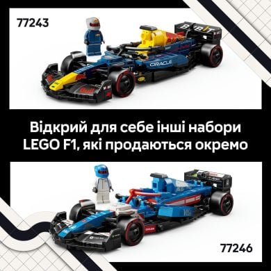 Конструктор Автомобиль для гонки F1 Visa Cash RB VCARB 01 LEGO Speed ​​Champions 77246