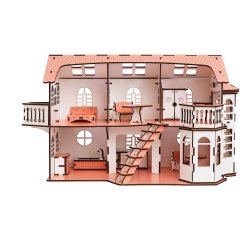 Ляльковий будинок GoodPlay 57х27х35 см В 013, Рожевий