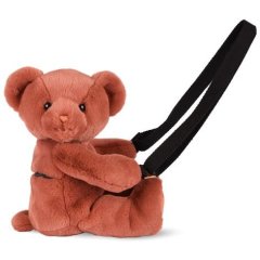 М'яка іграшка-сумка Ведмедик теракотовий, 30 см DouDou DC4379