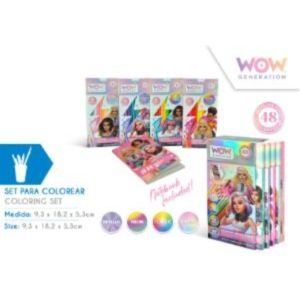 Набор 48 цветных карандашей с блоком для записей Wow Generation WOW00044