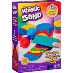 Набор для детского творчества Kinetic Sand Радужный микс 3 цвета 383 г 71474