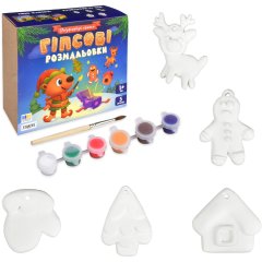 Набор для творчества Strateg Гипсовые раскраски: раскрась праздник (30981)