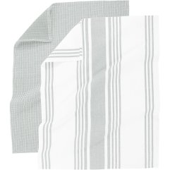 Набор кухонных полотенец COMBO, 50x70см, (4шт), светло-зеленый Tiseco 9576GREYLIGHT-SET4