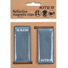 Набор магнитных клипс светоотражающих, темно-серый Kite K23-113-1