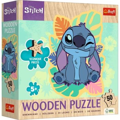 Пазлы 50 Wooden Лило и Стич Trefl 20281