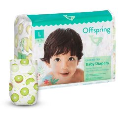 Подгузники Offspring® размер L, 9-13 кг, 36 шт, Киви DP-OI-FAT-L36P-HKW