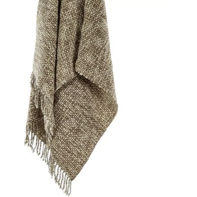 Плед шерсть 170&times;130 см, верблюжий цвет TRICOT POMAX 41336-CAM-10