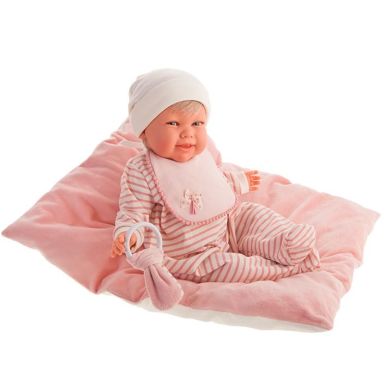 Пупс МАРТИНА девочка с подушкой и розовой пижамой, со звуком, 52 см, Antonio Juan 20110