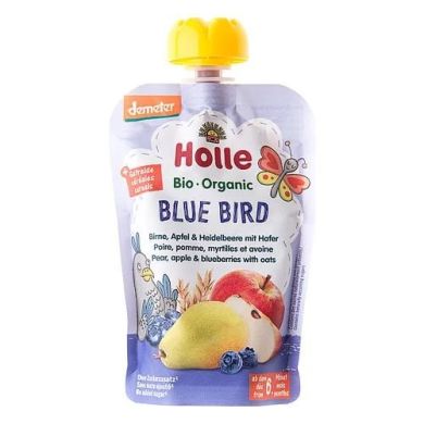 Пюре органическое Holle Blue Bird Груша Яблоко Черника Овес 100 г 45319 7640161877290