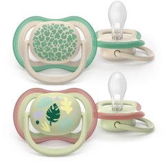 Пустышка Avent Ultra Air, 6-18 мес, 2шт, нейтральный дизайн SCF087/17