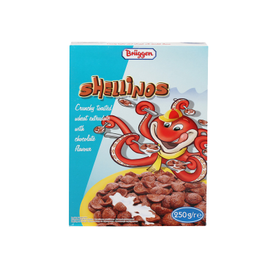 Сухий сніданок Bruggen Shellinos Шоколадні мушлі 250 г 700411