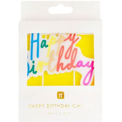 Свічка для торта Talking tables З Днем народження RAIN-CANDLE-HB-LRG
