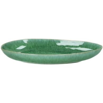 Тарелка овальная POMAX TREILLE, керамика, ⌀29.5, зеленая, арт.38103-GRE-15, 29