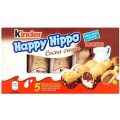 Вафля хрустящая с молочной и какао начинкой Happy hippo Biscuit Kinder 4008400836423