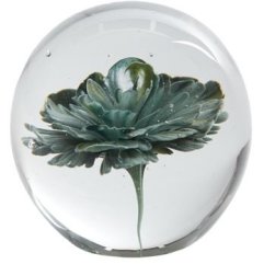Декоративна прикраса &Oslash;8x8 см FLOWER скляна зелена Light&Living 7492876