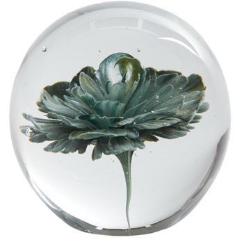 Декоративное украшение &Oslash;8x8 см FLOWER стеклянное зеленое Light&Living 7492876