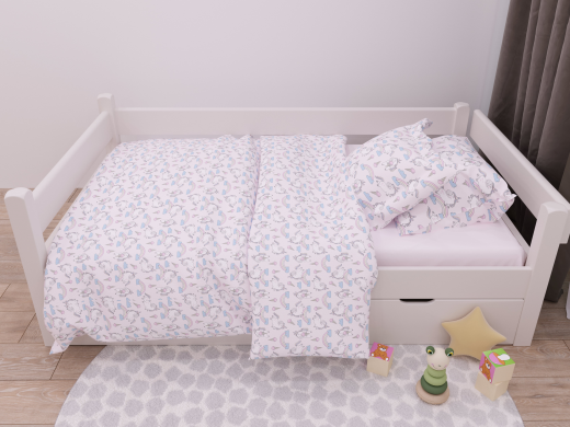 Детский постельный комплект Sound sleep дитячий Розовый 93070324