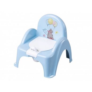 Горшок-стульчик Лесная сказка с музыкой (Светло-голубой) TEGA BABY PO-073-108