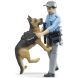 Іграшкова фігурка Поліцейський з собакою Bruder 62150