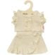 Комплект кофточка+юбка из муслина, молочный, на игрушку высотой 28-35 см Heless 1422