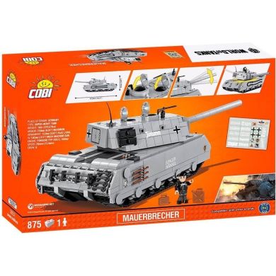 Конструктор COBI World Of Tanks Mauerbrecher, 875 деталей COBI-3032