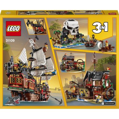 Конструктор LEGO Creator Пиратский корабль 1262 детали 31109