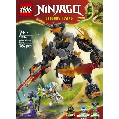 Конструктор LEGO Ninjago Робот Коула для миссии и Дракон Зейн 71854
