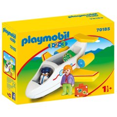 Конструктор Playmobil 1.2.3 літак з пасажирами 70185