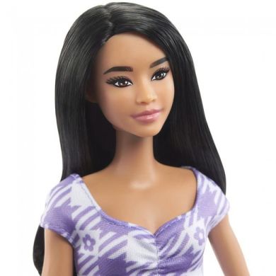 Кукла Barbie Модница в нежном платье с фигурным вырезом HPF75