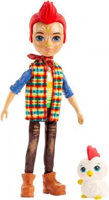 Лялька Півник Редвард і Клак Enchantimals Redward Rooster Doll & Cluck Animal Friend Mattel 15 см GJX39