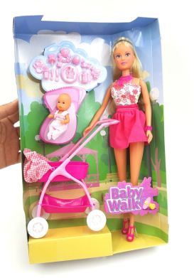 Кукла Simba Штеффи и коляска с малышом в ассортименте 5733067