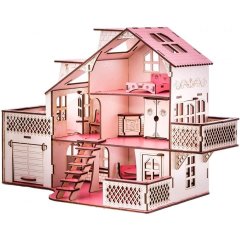 Кукольный дом GoodPlay 57х27х35 см с гаражом В 010