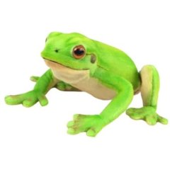 М'яка іграшка Зелена жаба ширина 22 см Hansa 8538