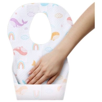 Нагрудник одноразовый 10 шт уп. 23,5 см x 34,5 см Babyono 878
