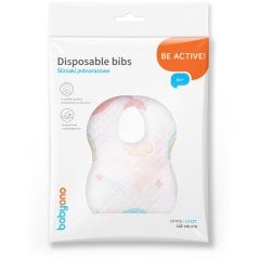 Нагрудник одноразовый 10 шт уп. 23,5 см x 34,5 см Babyono 878