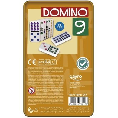 Настольная игра Цветное домино дубль 9 CAYRO 247