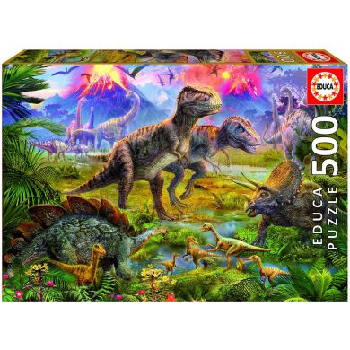 Пазл 500 елементів Зустріч динозаврів EDUCA 15969
