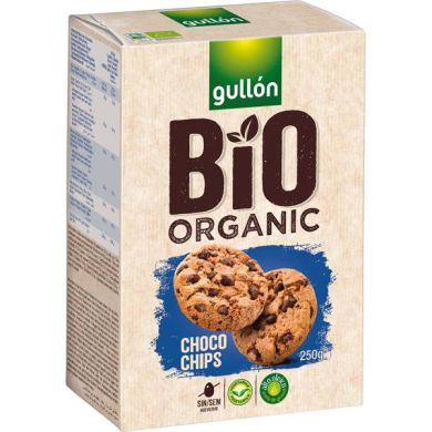Печиво Gullon Біо органік зі шмат. шоколаду 250г 8410376049053