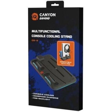 Підставка для охолодження Canyon CS-5 RGB PS5 Charge Black (CND-CSPS5B)