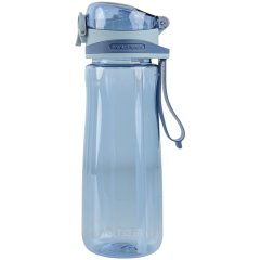 Пляшечка для води з трубочкою, 600 мл, блакитна KITE K22-419-02, Блакитний