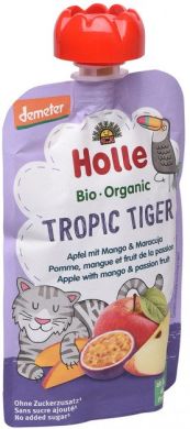 Пюре Holle органічне «Tropic Tiger» з яблуком, манго та маракуя з 8 місяців 100 г, 45297 7640161877399